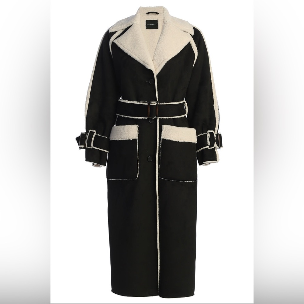 Black Suede And Sherpa Reversible Coat
*BRAND NEW*